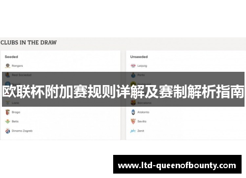 欧联杯附加赛规则详解及赛制解析指南 欧联杯附加赛规则详解及赛制解析指南
