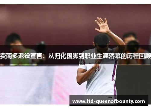 费南多退役宣言：从归化国脚到职业生涯落幕的历程回顾