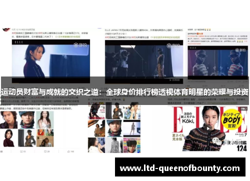 运动员财富与成就的交织之道：全球身价排行榜透视体育明星的荣耀与投资