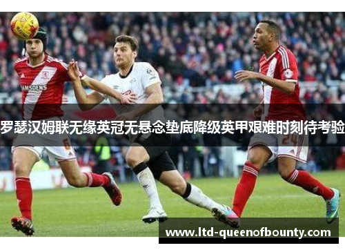 罗瑟汉姆联无缘英冠无悬念垫底降级英甲艰难时刻待考验
